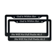 Load image into Gallery viewer, Psalm 46:5 Christian License Plate Frame for Mothers Day | Gift for Women Mom