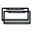Load image into Gallery viewer, Jeremiah 29:11 God Has The Most Amazing Plan For You! | Christian License Plate Frame