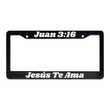 Load image into Gallery viewer, Juan 3:16 Jesús Te Ama | Christian Spanish License Plate Frame