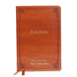 Load image into Gallery viewer, Personalized Custom Text Your Name KJV Large Print Thinline Bible Comfort Print Tan Leathersoft