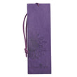Load image into Gallery viewer, Strength & Dignity Proverbs 31:25 Purple Sunflower Faux Leather Bookmark