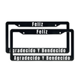 Load image into Gallery viewer, Feliz Agradecido Y Bendecido | Christian Spanish License Plate Frame For Men