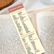 Load image into Gallery viewer, Spanish Christian 8X2inch Bookmark with the Books of the Bible Packs | Marcador en Español con Los Libros De La Biblia