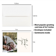 Load image into Gallery viewer, Personalized 5’X7’ Thank You Card Custom Your Photo Image Upload Your Text with 1 Image