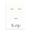 Load image into Gallery viewer, Personalized 5’X7’ Thank You Card Custom Your Photo Image Upload Your Text with 3 Images