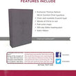 Load image into Gallery viewer, Personalized NKJV Value Thinline Bible Red Letter Comfort Print Leathersoft Charcoal