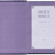 Load image into Gallery viewer, Personalized KJV Pocket Bible Purple Faux Leather