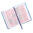 Load image into Gallery viewer, Personalized KJV Giant Print Bible Two-Tone Blue Faux Leather w/Ribbon Marker King James Version