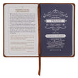 Load image into Gallery viewer, 101 Devotions for Men 1 Timothy 6:11 Brown Faux Leather Devotional