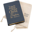 Load image into Gallery viewer, Personalized Trust in The Lord Navy Faux Leather Classic Journal Isaiah 26:4