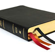 Load image into Gallery viewer, Personalized NKJV Minister's Bible Red Letter Comfort Print Holy Bible Genuine Leather Black
