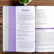 Load image into Gallery viewer, Personalized NKJV Daily Devotional Bible for Women Purple/Blue LeatherTouch