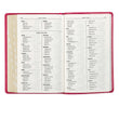 Load image into Gallery viewer, Personalized KJV Pink Faux Leather Deluxe Gift Bible Thumb Indexed King James Version