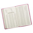 Load image into Gallery viewer, Personalized Bible Custom Text Your Name KJV Gift Edition Pink Faux Leather King James Version