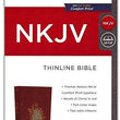 Load image into Gallery viewer, Personalized NKJV Thinline Bible Red Letter Comfort Print Holy Bible Leathersoft Mahogany