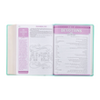 Load image into Gallery viewer, Personalized ESV My Creative Bible for Girls Teal Faux Leather Hardcover
