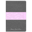 Load image into Gallery viewer, Personalized NLT The One Year Bible Slimline Edition TuTone LeatherLike Heather Gray/Pink