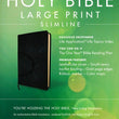 Load image into Gallery viewer, Personalized Custom Text Your Name NLT Premium Value Slimline Bible Large Print Imitation Leather Crown of Thorns Black New Living Translation
