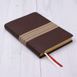 Load image into Gallery viewer, Personalized NIV Thinline Bible Large Print Leathersoft Chocolate/Tan New International Version