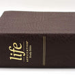 Load image into Gallery viewer, Personalized Custom Text Your Name NIV Life Application Study Bible Third Edition Large Print Bonded Leather Burgundy Thumb Indexed