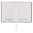 Load image into Gallery viewer, Personalized Pink Faux Leather Journal All Things are Possible Matthew 19:26 Notebook