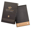 Load image into Gallery viewer, Personalized Bible KJV Giant Print Holy Bible Full Grain Premium Leather Thumb Index Black