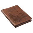 Load image into Gallery viewer, Soar Isaiah 40:31 Brown Faux Leather Zipper Journal