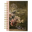 Load image into Gallery viewer, Through Christ Pink & Brown Philippians 4:13 Wire-bound Journal