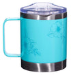 Load image into Gallery viewer, Strength & Dignity Teal Proverbs 31:25 Stainless Steel Mug