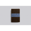Load image into Gallery viewer, Personalized ESV Thinline Bible TruTone Chocolate/Blue Paisley Band