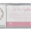 Load image into Gallery viewer, To Our Goddaughter Pink & White Sterling Silver Cross Bracelet