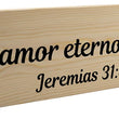 Load image into Gallery viewer, Con amor eterno me ama Jeremias 31:3 Spanish Wood Decor