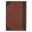Load image into Gallery viewer, Personalized KJV Holy Bible Giant Print Full-Size Two-Tone Brown Faux Leather