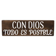 Load image into Gallery viewer, Con Dios Todo Es Posible Wood Decor