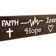 Load image into Gallery viewer, Faith Hope Love Wood Decor