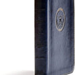 Load image into Gallery viewer, Personalized CSB Military Bible Navy Blue LeatherTouch