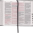 Load image into Gallery viewer, Personalized KJV Holy Bible Giant Print Two-Tone Black/Grey Faux Leather