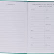 Load image into Gallery viewer, Personalized Planner 2022 Be Still My Soul Teal Faux Leather My Yearly Planner - Psalm 46:10