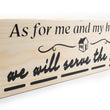 Load image into Gallery viewer, Joshua 24:15 As For Me And My House Wood Decor