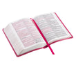 Load image into Gallery viewer, Personalized KJV COMPACT Bible Lux Leather Pink