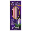 Load image into Gallery viewer, Advent Candles, 10 x 7/8 inches, 3 Purple, 1 Pink, 1 White