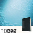 Load image into Gallery viewer, Personalized The Message Bible Black/Slate Leather-Look