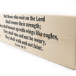 Load image into Gallery viewer, Isaiah 40:31 But Those Who Wait On The Lord Wood Decor