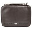 Load image into Gallery viewer, Two-fold Faux Leather Brown Personalized Bible Cover for Women