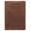 Load image into Gallery viewer, Soar Isaiah 40:31 Brown Faux Leather Zipper Journal