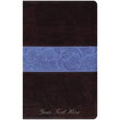Load image into Gallery viewer, Personalized ESV Thinline Bible TruTone Chocolate/Blue Paisley Band