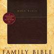Load image into Gallery viewer, Personalized NIV Family Bible Red Letter Leathersoft Burgundy