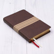 Load image into Gallery viewer, Personalized NIV Comfort Print Thinline Bible Leathersoft Chocolate/Tan New International Version