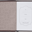 Load image into Gallery viewer, Personalized Blessed Man Brown Quarter-Bound Faux Leather Classic Journal with Zipped Closure