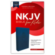 Load image into Gallery viewer, Personalized NKJV Holy Bible for Kids Leathersoft Blue Comfort Print